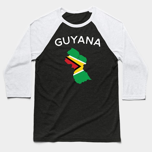 Guyana Baseball T-Shirt by phenomad